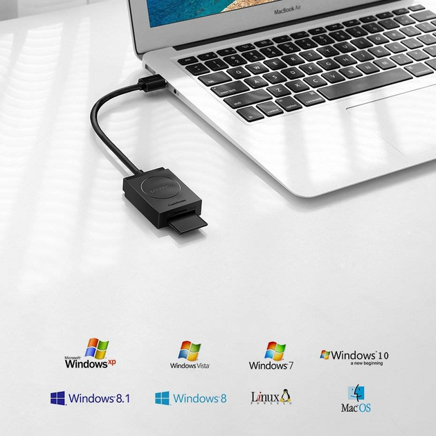 Кардрідер Ugreen USB 3.0 SD / micro SD Black (6957303894178) - зображення 3