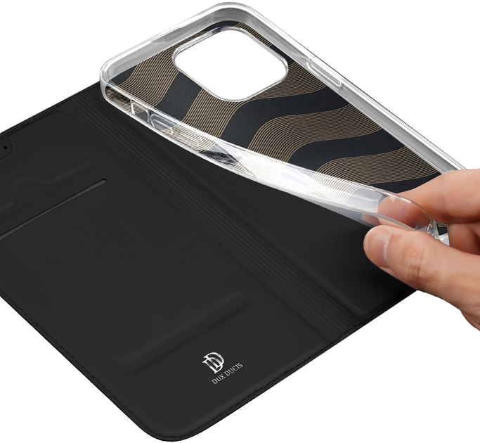 Etui z klapką Dux Ducis Skin Pro do iPhone 15 Pro Max Black (6934913025444) - obraz 4