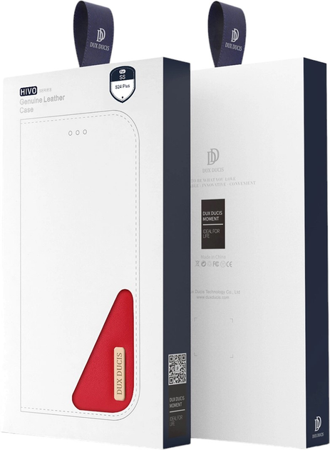 Чохол Dux Ducis Hivo з блокуванням RFID для Samsung Galaxy S24 Plus Red (6934913021835) - зображення 4