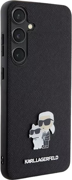 Чохол Karl Lagerfeld Saffiano Karl&Choupette Metal Pin для Samsung Galaxy S24 Black (3666339242022) - зображення 4