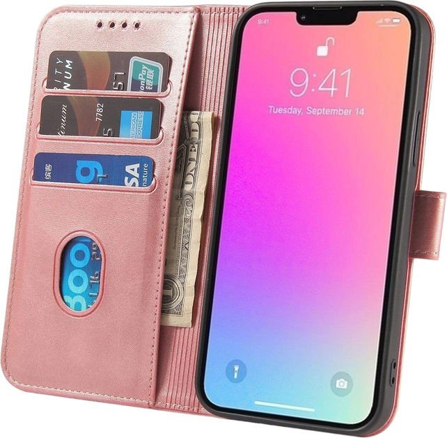 Etui z klapką Hurtel Magnet Case do Samsung Galaxy S24 Plus z portfelem Pink (9145576284780) - obraz 6