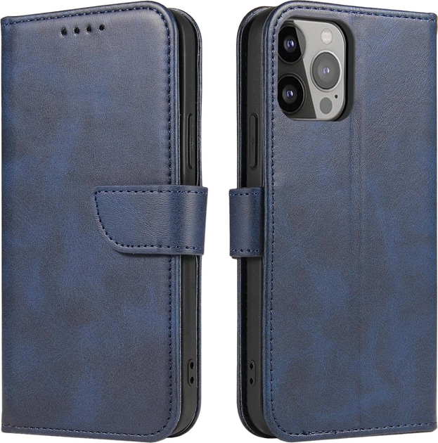 Etui z klapką Hurtel Magnet Case do Samsung Galaxy S24 z portfelem Blue (9145576284742) - obraz 1