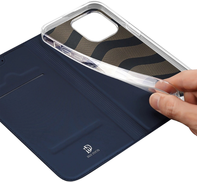 Чохол-книжка Dux Ducis Skin Pro для iPhone 15 Pro Blue (6934913025420) - зображення 4