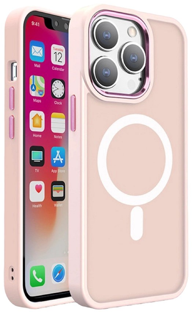 Панель Hurtel MagSafe Color Matte Case для Apple iPhone 15 Pro Max Pink (9145576280232) - зображення 1