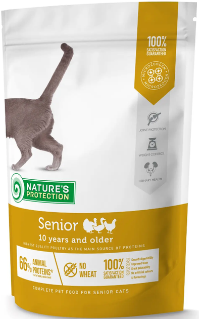 Сухий корм для літніх котів Nature's Protection Senior 400g - изображение 3