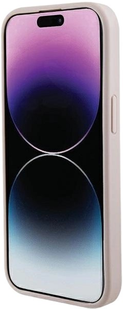 Панель Guess Saffiano для iPhone 15 Plus з MagSafe Pink (3666339156190) - зображення 5
