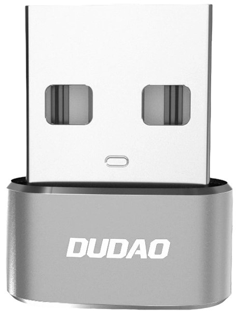 Адаптер Dudao USB Type-C - USB Type-A Silver (6973687241230) - зображення 2