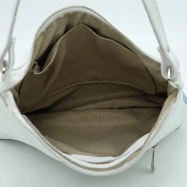 Сумка кросс-боди через плечо женская из натуральной кожи средняя ARTiS Bags 1764 9181-7300 Белая (6501014064) - изображение 5