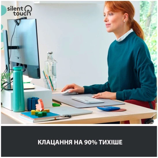 Миша Logitech Signature M650 L Wireless Off-White (910-006238) (6794327) - изображение 2