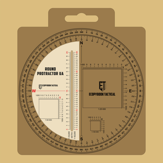 Линейка PROTRACTOR ROUND UA d=130 mm - изображение 1