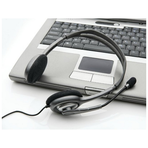 Наушники с микрофоном - накладная гарнитура Logitech H111 Stereo (981-000593) - Фото 5 Наушники с микрофоном - накладная гарнитура Logitech H111 Stereo (981-000593) - изображение 5