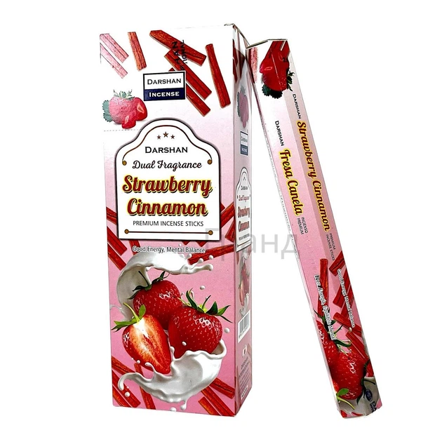 Набор благовоний Strawberry Cinnamon Клубника и Корица Darshan 6 шестигранников Аромапалочки 35930K - Фото 1 Набор благовоний Strawberry Cinnamon Клубника и Корица Darshan 6 шестигранников Аромапалочки 35930K - изображение 1