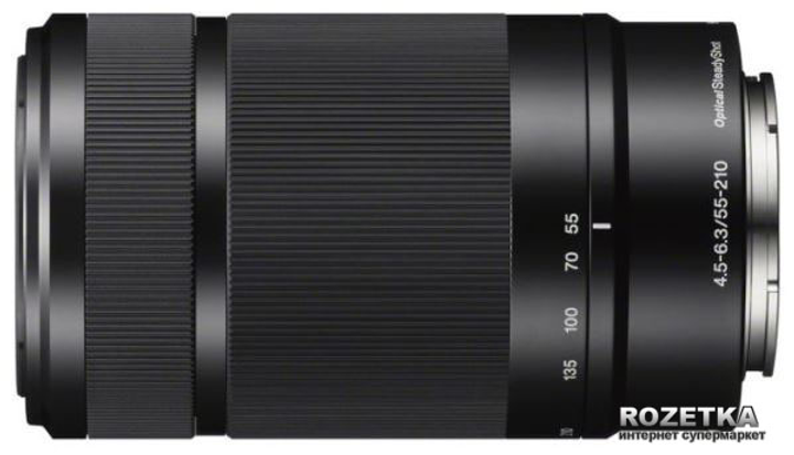 Sony 55-210mm, f/4.5-6.3 для камер NEX Black (SEL55210B.AE) - зображення 2