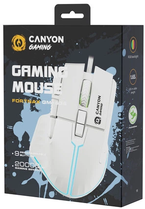 Mysz Canyon Fortnax GM-636 RGB USB White (CND-SGM636W) - obraz 6