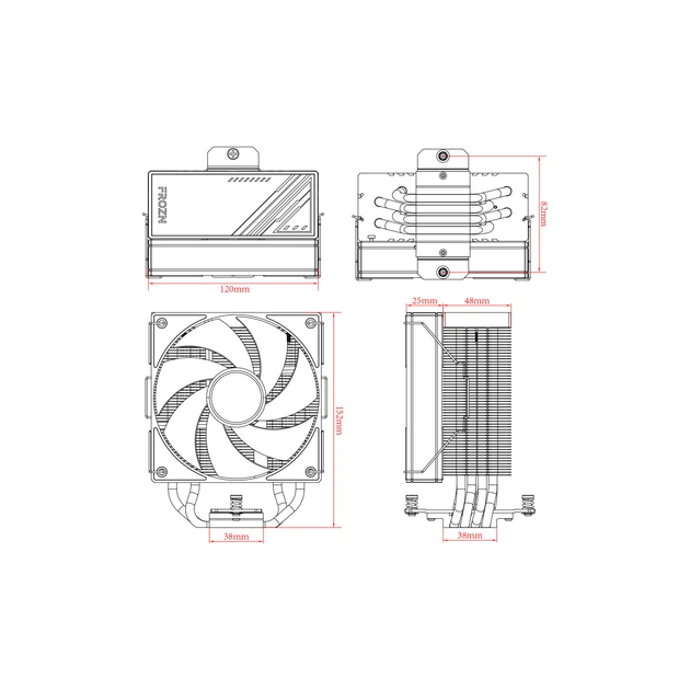 Кулер ID-Cooling Frozn A410 Black - Фото 7 Кулер ID-Cooling Frozn A410 Black - зображення 7