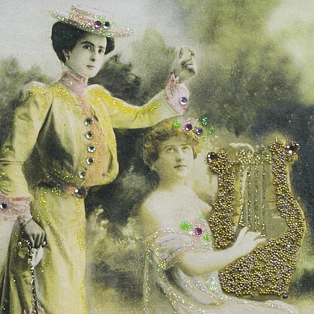 Картина з кристалами Swarovski та бісером "Вінтажна Елегантність" від Michal Negrin - зображення 2