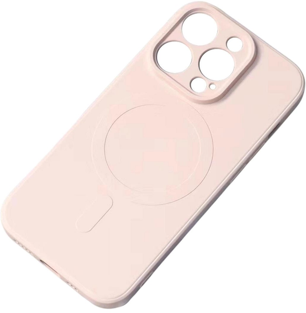 Etui plecki Hurtel MagSafe Silicone Case do Apple iPhone 15 Plus Pink (9145576279823) - obraz 1