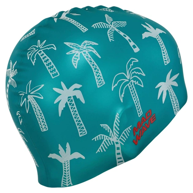 Шапочка для плавания силиконовая для взрослых Mad Swim Palm Tree 055330 - изображение 3