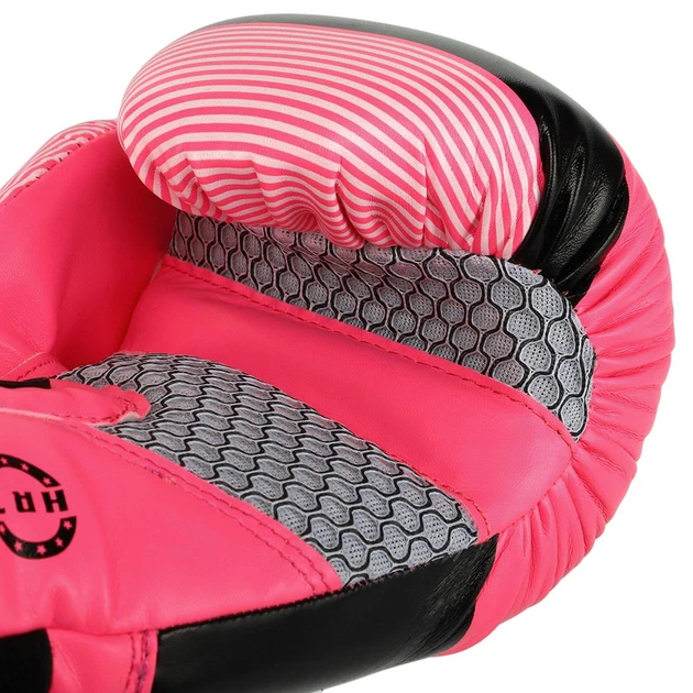 Рукавички боксерські дитячі на липучці Hard Touch Boxing 7709 розмір 6 унцій Pink-Black - Фото 5 Рукавички боксерські дитячі на липучці Hard Touch Boxing 7709 розмір 6 унцій Pink-Black - зображення 5