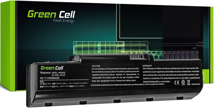 Bateria Green Cell do laptopa Acer Aspire 4710 11.1 V 4.4 Ah (5902701410001) - obraz 1