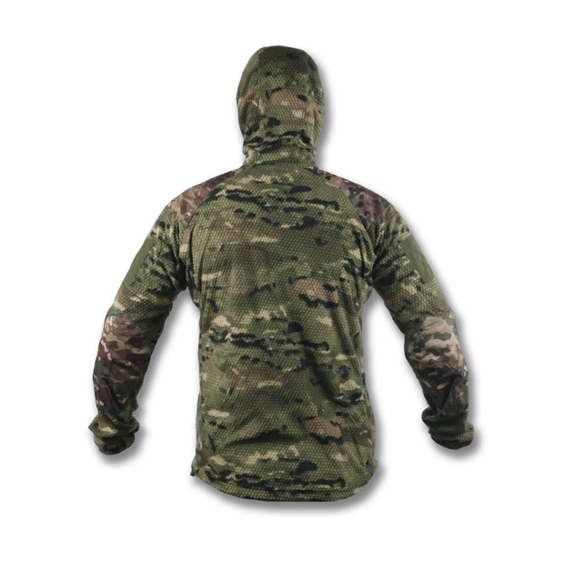 Кофта флисовая с капюшоном Kiborg Jacket Grid Fleece Multicam M - изображение 2