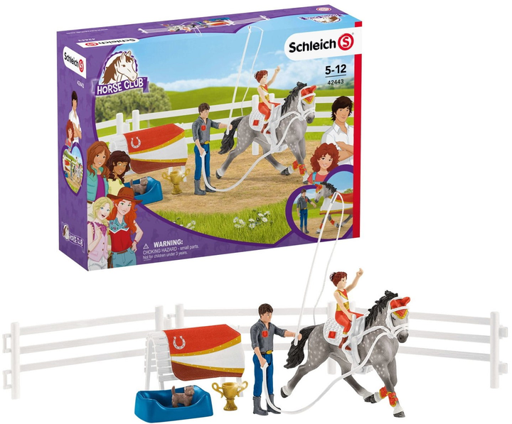 Zestaw do zabawy Schleich Horse Club Mia i zestaw do skakania 42443 (4059433574011) - obraz 2