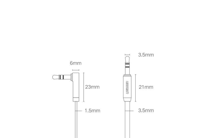 Kabel Ugreen AV119 Cable 3.5 mm Male to 3.5 mm Male 2 m Black (6957303815999) - obraz 4