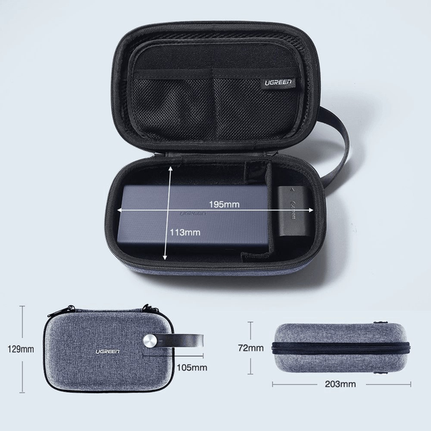 Etui na zewnętrzny dysk twardy HDD/SDD Ugreen Box Accessories Grey (6957303804283) - obraz 6