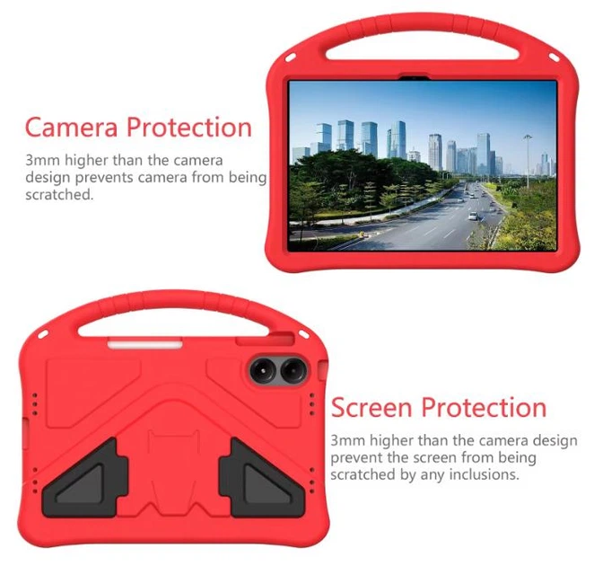 Детский чехол New Kids Case на планшет POCO Pad M1 (12.1") / красный - изображение 5