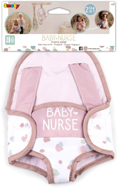 Перенесення для ляльки Smoby Baby Nurse 2 в 1 (3032162203057) - зображення 1