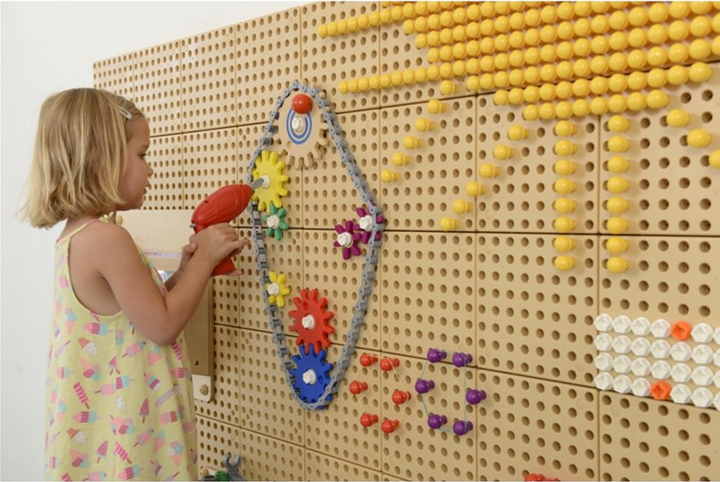 Набір зубчиків і шестерні для мозаїки Masterkidz Stem Science and Creative Board 39 деталей (6955920013460) - зображення 7
