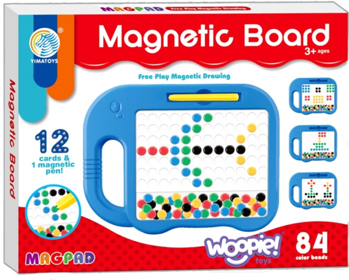 Магнітна дошка-мозаїка Woopie Montessori MagPad Слоник 12 шт (2304326948144) - зображення 1