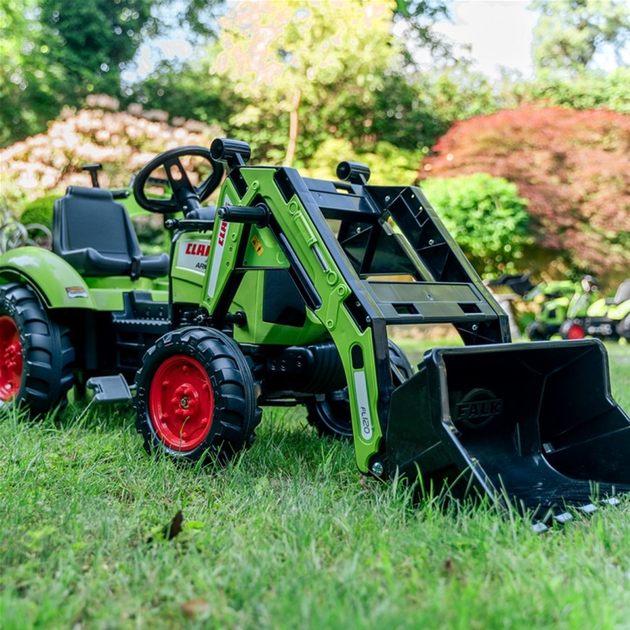 Трактор на педалях Rolly Toys Claas Avec з причепом та рухомим ковшем Зелений (3016202070236) - зображення 7