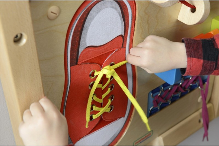 Tablica manipulacyjna Masterkidz Montessori Sznurowanie (6955920015303) - obraz 7