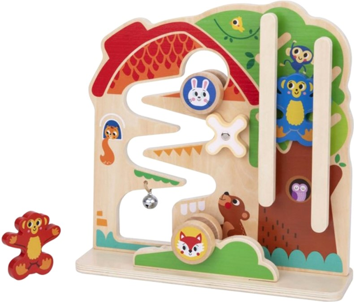 Бізіборд Tooky Toy Montessori Лабіринт (6972633374749) - зображення 3