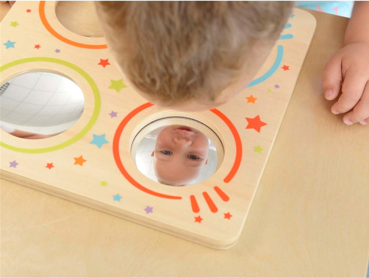 Zestaw do eksperymentów naukowych Masterkidz Montessori Lustra i soczewki Zakrzywienia Obrazu (6955920002242) - obraz 6