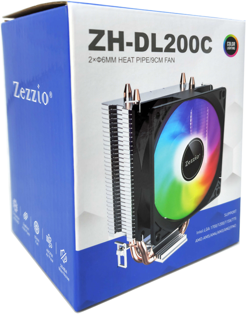 Кулер Zezzio ZH-DL200C COLORFUL - изображение 8