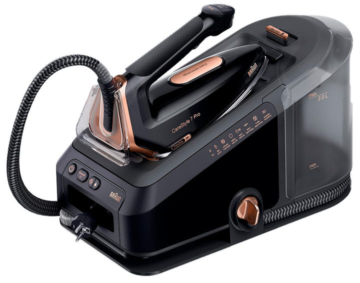 Прасувальна система BRAUN IS 7286BK SS + Прасувальна дошка BRAUN IB 3001 BK (комплект) - зображення 2