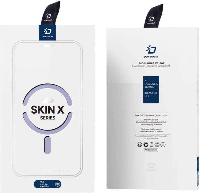 Чохол-книжка Dux Ducis Skin X Pro для iPhone 15 Pro Max з MagSafe Purple (6934913025284) - зображення 5