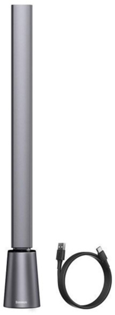 Biurkowa lampka z akumulatorem Baseus 3.8W 3000-6000K USB 5V Grey (DGZG-0G) - obraz 5