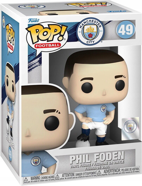 Ігрова фігурка Funko Pop Football Manchester City Філ Фоден ігрова фігурка 10 см (0889698578653) - зображення 1