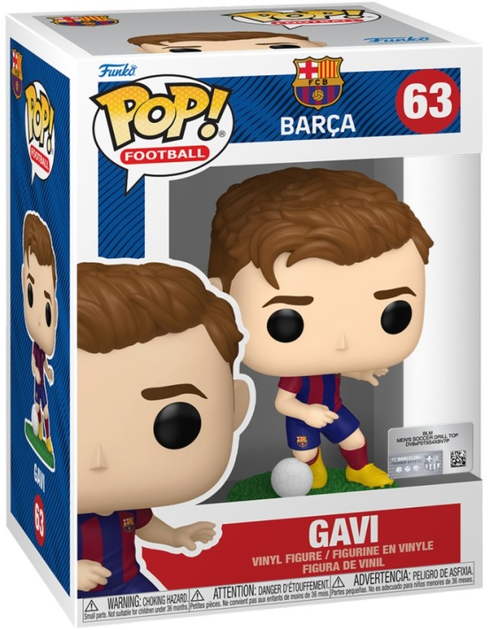 Ігрова фігурка Funko Pop Football Барселона Гаві 9.5 см (0889698722353) - зображення 1