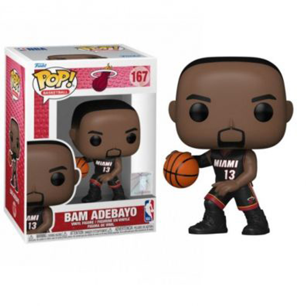 Ігрова фігурка Funko Pop NBA Heat Бам Адебайо 9.5 см (0889698722490) - зображення 1