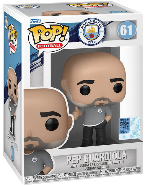 Figurka do gier Funko Pop Football Manchester City Pep Guardiola 9.5 cm (0889698751148) - obraz 1