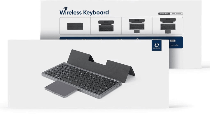 Клавіатура бездротова Dux Ducis OK Series with Touchpad Bluetooth Black (6934913028872) - зображення 6