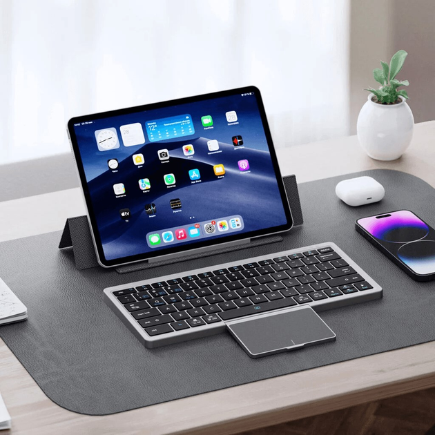 Клавіатура бездротова Dux Ducis OK Series with Touchpad Bluetooth Black (6934913028872) - зображення 12