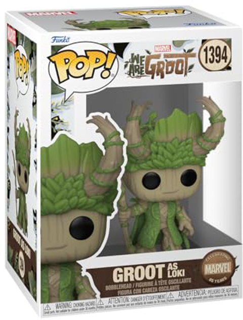 Ігрова фігурка Funko Pop Marvel We Are Groot - Groot As Loki 8.13 см (0889698795173) - зображення 1