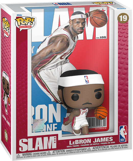 Figurka do gier Funko Pop Cover NBA Slam Lebron James 9.5 cm (0889698750738) - obraz 1