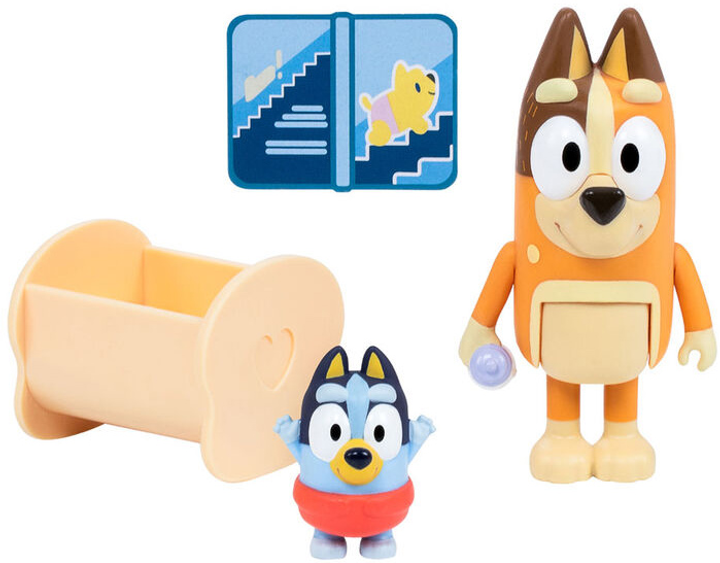 Zestaw Moose Bluey Baby Bluey I Chilli 2 figurki Chilli + Baby Bluey 6.4 cm (0630996176160) - obraz 3