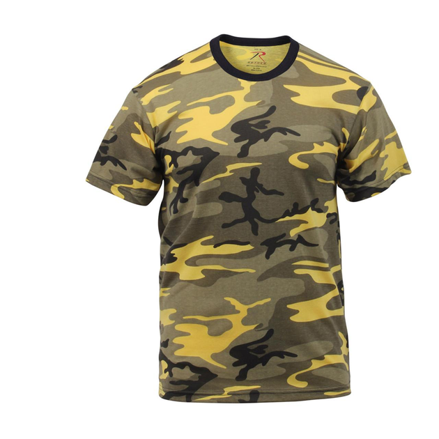 Футболка армійська тактична камуфляжна ROTHCO USA Stinger Yellow Camo L - зображення 1